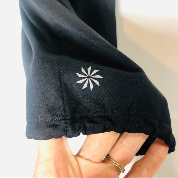 Athleta Black Workout Tank Top Shelf Bra Racerback - Picture 4 of 10